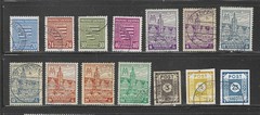 Germany Soviet Postwar Lot, 13N – 15N VF Used, SCV $48