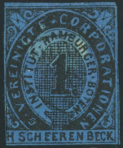 Hamburg Private Local Post Shipping Label Delivery Service 1pf Postage Germany