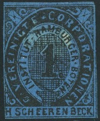 Hamburg Private Local Post Shipping Label Delivery Service 1pf Postage Germany