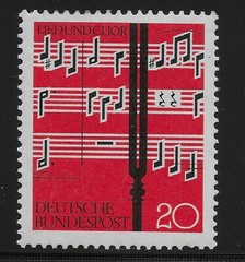 Germany Scott #849, Single 1962 Complete Set FVF MH