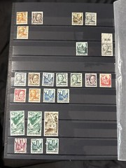 GERMANY DEUTSCHE REICH STAMP COLLECTION + STATE STAMP IN STOCKBOOK USED, MH, MNH