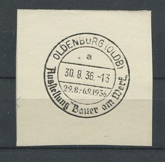 German Reich WW II : Nice fancy cancel from 1936 – Oldenburg