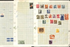 Germany Stamp Collection on 47 Pages, WWII Occupations, Danzig, Thurn++ (KD)