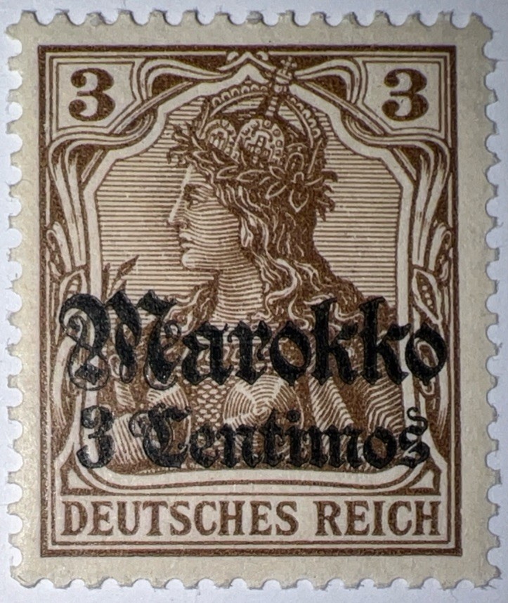 Travelstamps; GERMANY OFFICES IN MOROCCO OP STAMP WMK MOGH