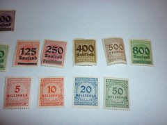 Germany 1923 Hyperinflation Lot of 17 Tausend Denomination Millionen MNH OG