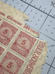 Germany 1923 SC 285 Sheet 5 Millionen Mark Hyperinflation MNH