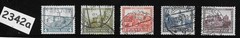 Used Stamp Set B44 – B48 Castles in Germany Weimar Republic 1932 #2342a