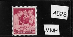MNH WWII Germany stamp / Third Reich / 1944 Mother & Baby Child / Doctor & Nurse