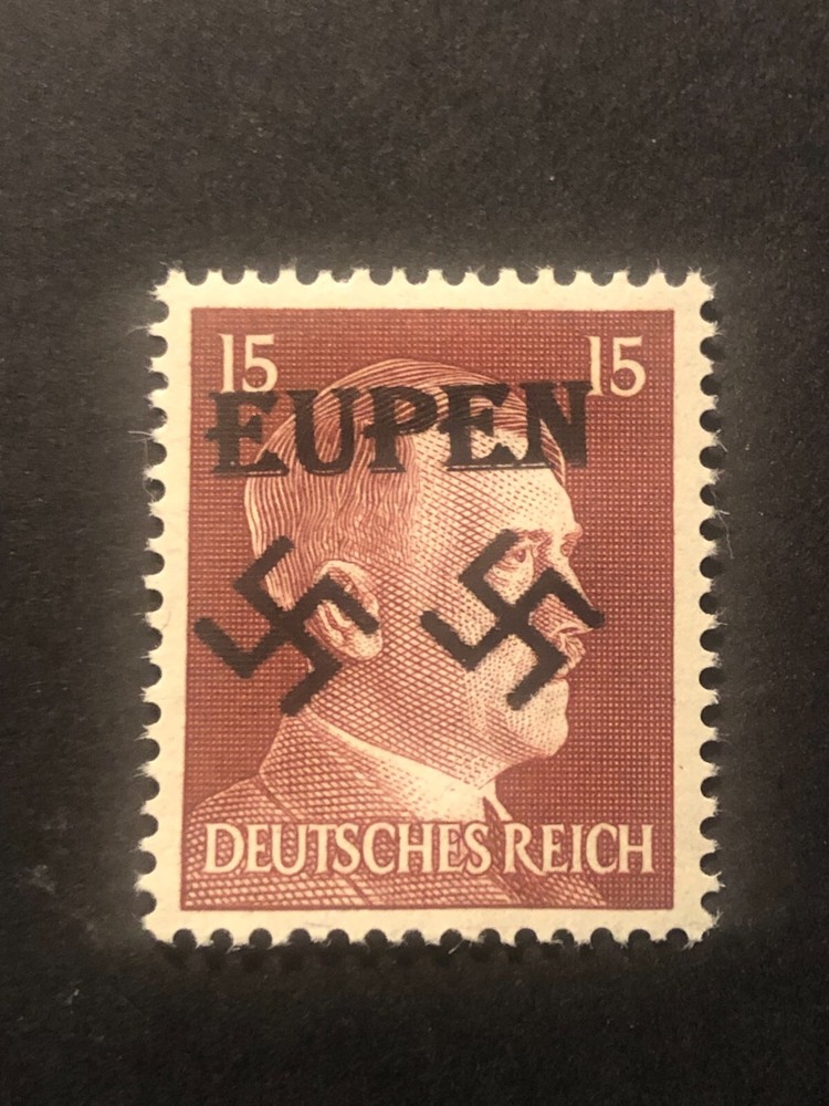 Germany WWII propaganda fantasy ovpt (EUPEN) 15 Rpf. MNH /s2 #c23