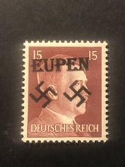 Germany WWII propaganda fantasy ovpt (EUPEN) 15 Rpf. MNH /s2 #c23