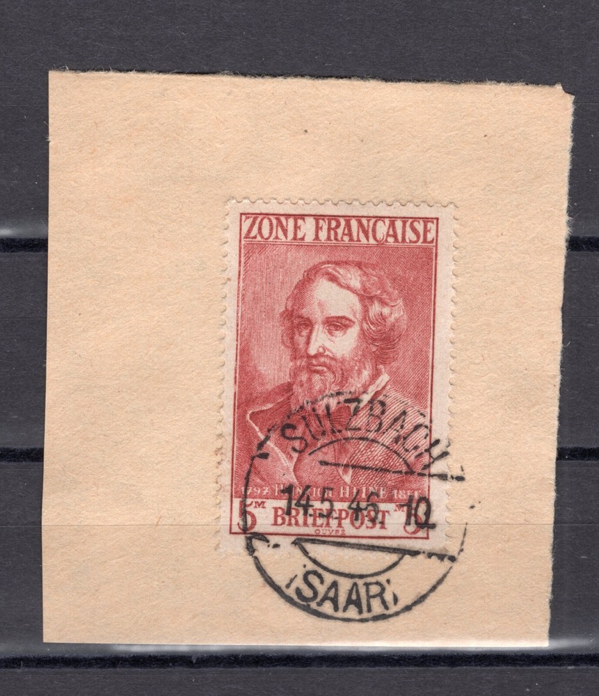 GERMANY FRENCH ZONE 1945 4N13 VERY FINE USED EXPERTIZED SCHLEGEL BPP