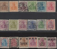 Germany Scott #118-136 Used VF 1920-1921 Set of Stamps CV 30.00