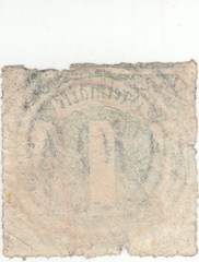German States- Thurn & Taxis – 1 kr Black – Scott # 47 – Used