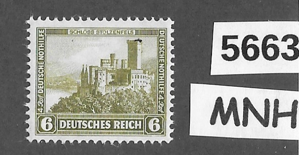 #5663 MNH Stamp B45 1932 PF06 + 04 Stolzenfels castle / Weimar Germany