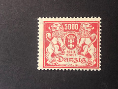 Germany POLAND DANZIG 1923 INFLATION ISSUE, 5000 Mark MNH /s9 #126