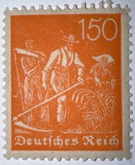Travelstamps: 1921 Germany Stamp Deutsches Reich 150 Pfennig Michel Nr. 189 MNH