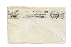 GERMANY 1921 Cover sent from Wesermunde to U.S. – Slogan Cancel