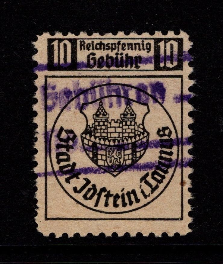 Germany Joestein Early 1900s 10Rp Local Rev Used? / Back MLH – S56118