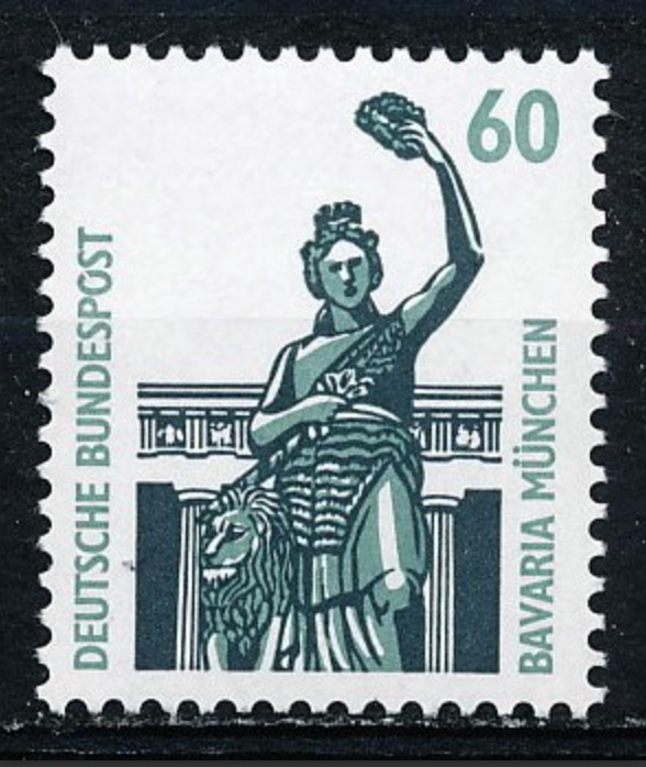 BRD FRG #Mi1341Au MNH 1987 Bavaria Bronze Statue Munich [1525 YT1168 SG2209]