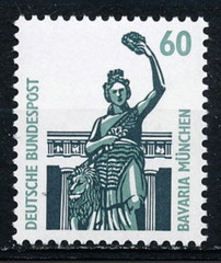 BRD FRG #Mi1341Au MNH 1987 Bavaria Bronze Statue Munich [1525 YT1168 SG2209]