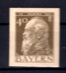 Bavaria 82IIU Not Toothed MNH Unstamped (79834