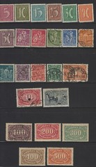 Germany Scott #137-160 Used & Mint VF 1921-1922 Set of Stamps CV 37.00
