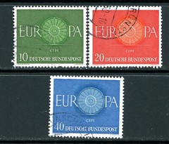 Stamps Germany, Scott # 818-820 used, complete set