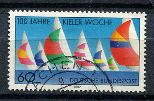 Germany – BRD : Kiel Regatta stamp from 1982 – used
