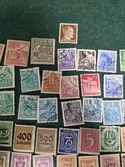 Germany Deutsches Reich Hyperinflation Stamp Lot 1920s Overprint Tausend Mark Us