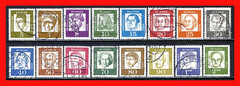 Germany Postage Stamps Scott 824-839, Used Complete Set!! G1374j