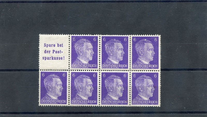 GERMANY, STAMP BOOKLET PANE MI HB120 VF NH $57