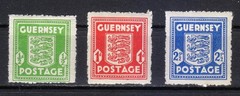 Guernsey German Occupation 1941-1944 MNH Mi 1e, 2au, 3a Sc N1-N3 Coat of Arms **