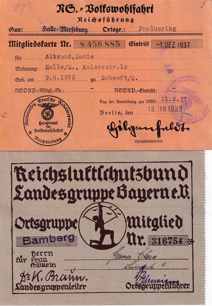 Lot Stamp Germany Revenue WWII 3rd Reich Assorted – 2 Stamp Cards Books