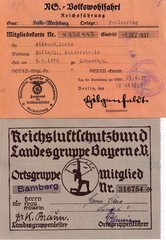 Lot Stamp Germany Revenue WWII 3rd Reich Assorted – 2 Stamp Cards Books