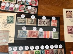 german stamps and postal history 1800s states on Reich mint and used *a551