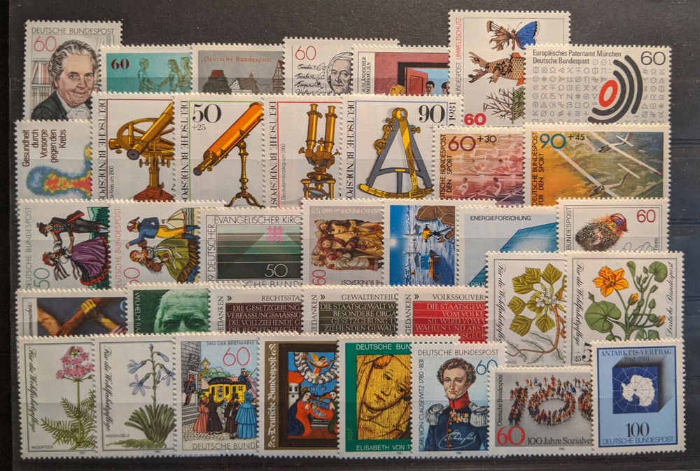 Germany 1981 Complete Year Set MNH
