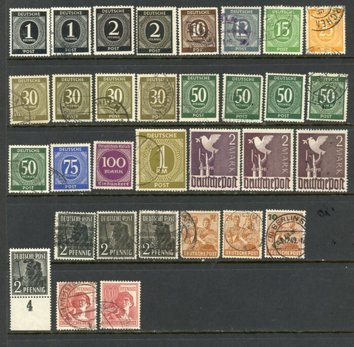 GERMANY mix / 22-10-9u / , used /mint