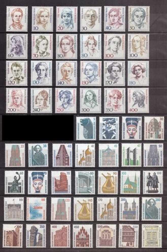 USA0047) Germany Fantastic Lot of 56 different Famous Woman / Historic Sites MNH