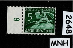 MNH stamp Scott # P1 1939 Newspaper Newsboy WWII Germany #2648