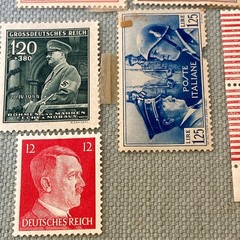German Stamp Collection 1930’s -1940’s Hitler War WWII Libia Deutsches Reich VTG
