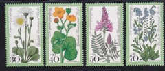 Germany Berlin 9NB137-40 MNH 1977 Meadow Flowers Full Set of 4