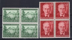 DR-3.Reich 855/56 Mint Never Hinged Postfresh VIERERBLOCK Example Image