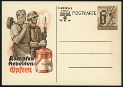 Germany Mi #P291 WHW Winter Relief Fund Stationery Postal Card 1940 WWII Mint NH