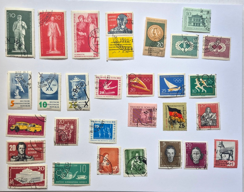 GERMANY (DDR) stamps Lot of 29 1959-1960 All Different