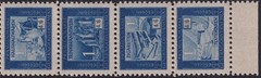 Stamp Germany Poland General Gov’t Revenue WWII Goods Tax Strip of 7 MNG