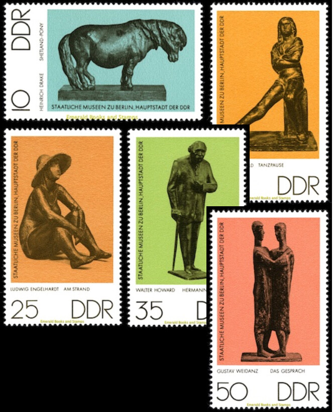 EBS East Germany DDR 1976 – Art – Bronzes – Michel 2141-2145 – MNH**