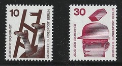 Germany Scott #9N317 & 9N320, Singles 1973 FVF MNH