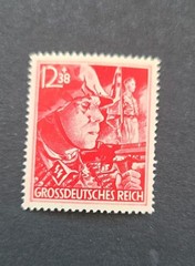 2 Germany WW2 Third Reich Army Storm Trooper & SS stamps 1945