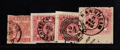 Baden SC# 20 Used / 4 On Piece Better Cancels – S51875