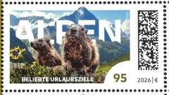 GERMANY 2026 HOLIDAY DESTINATIONS ALPS €0.95 Mi. 3971 SHEET/NEW SHEET THE ALPS!!